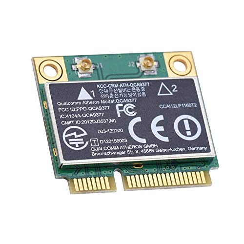 Garsent Scheda Di Rete Mini Wifi Pci-E, Scheda Di Rete Dual Band 2.4G / 5Ghz + Bluetooth 4.2 433Mbps Wifi Mini Pci-E Scheda Wireless Per Windows 7/10.