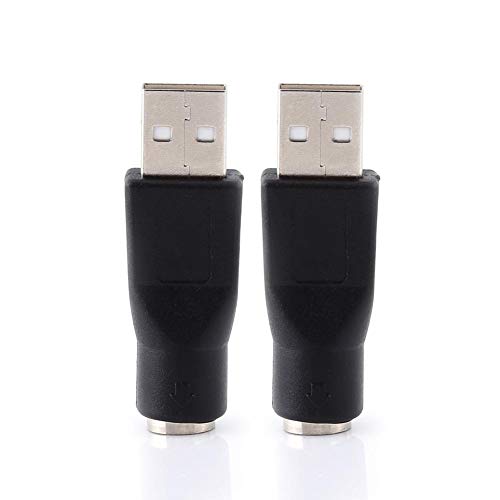 Bewinner Adattatore Da Usb A Ps/2, Usb 2.0 A Convertitore Da Maschio A Ps/2 Femmina Computer Computer Portatile Mouse Mouse Tastiera Meccanica Mouse,