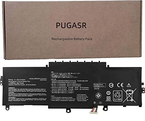 Pugasr C31N1811 Laptop Battery Compatible With Asus Deluxe14 Deluxe 13 Zenbook 14 Ux433 Ux433F Ux433Fa Ux433Fn Bx433Fn Rx433Fn U4300F U4300Fa U4300Fn 