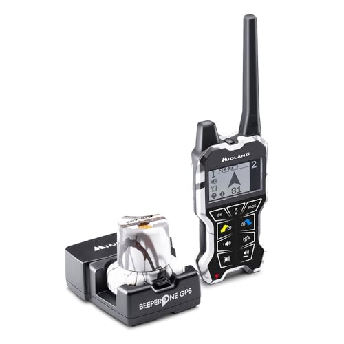 Canicom Midland Beeper One Gps | Localizzatore Per Cani | Copertura Fino A 2,5 Km | Vibro | Visualizzazione Della Distanza E Posizione | Telecomando C