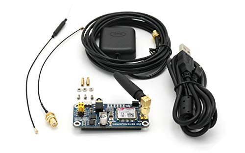 Waveshare Raspberry Pi Gsm/Gprs/Gnss Bluetooth Hat Expansion Board Gps Module With Low-Power Consumption Based On Sim868 Compatible With Raspberry Pi