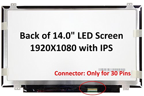 Schermo Di Ricambio Per Computer Portatili Ips Fhd (1080P) Da 14", Compatibile Con Nv140Fhm-N45 (Boe06Ac), Nv140Fhm-N43 (Boe0653), Nv140Fhm-N41 (Boe06