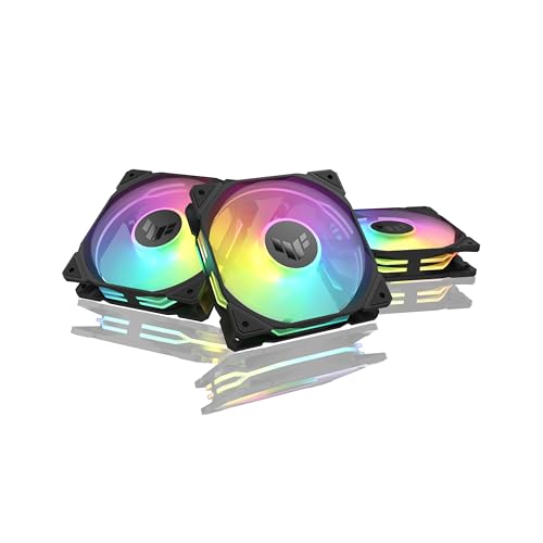 Asus Tuf Gaming Tr120 Fan Argb Reverse Black 3 In 1 Ventole Case A Pale Invertite Spessore 28 Mm, Pressione Statica 3,3 Mm H2O Con Flusso D'Aria Eleva
