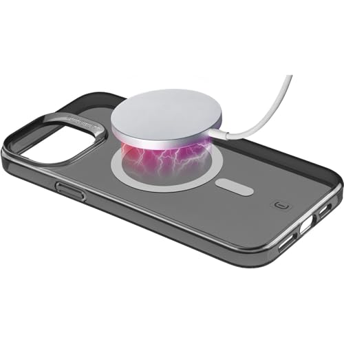 Cellularline - Gloss Mag - Iphone 15 Plus - Custodia Con Magneti Per La Ricarica E L’Aggancio All’Alimentatore Magsafe - Nero