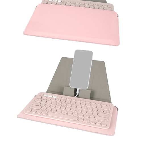 Geekria Custodia Compatta Per Tastiera Con Supporto Per Smartphone E Tablet, Compatibile Con Tastiera Logitech K380 Wireless, Magic Keyboard, Omoton U