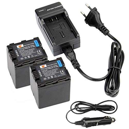 Dste 2-Pacco Vw-Vbn260 Vw-Vbn260E Ricambio Batteria + Dc126E Caricabatteria Per Panasonic Lumix Hc-X800 Hc-X900 Hc-X910 Hc-X920 Hdc-Hs900 Hdc-Sd800 Hd