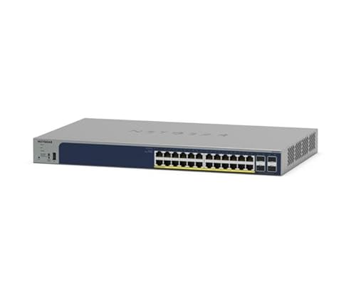Netgear Gs728Tpp Gestito L2/L3/L4 Gigabit Ethernet (10/100/1000) Supporto Power Over Ethernet (Poe) Grigio