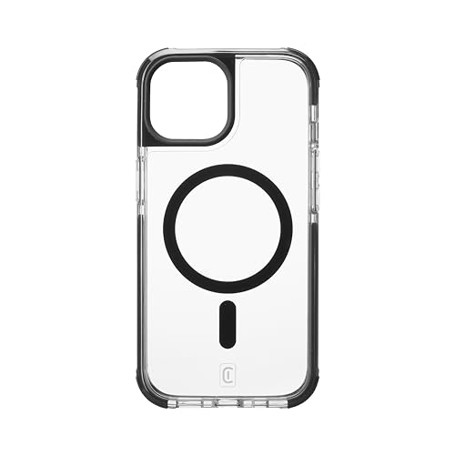 Cellularline - Tetra Force Strong Guard Mag - Iphone 15 - Cover Ultra Protettiva - Compatibile Con Ecosistema Apple Magsafe - Trasparente