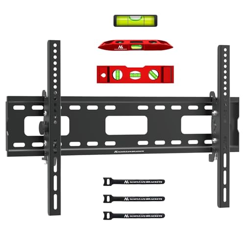 Maclean Supporto Tv, Max Vesa 600X400, 32-90", 80Kg, Regolazione Dell'Inclinazione +15°~-15°, Universale Per Tv Lcd, Led, Oled Mc-421