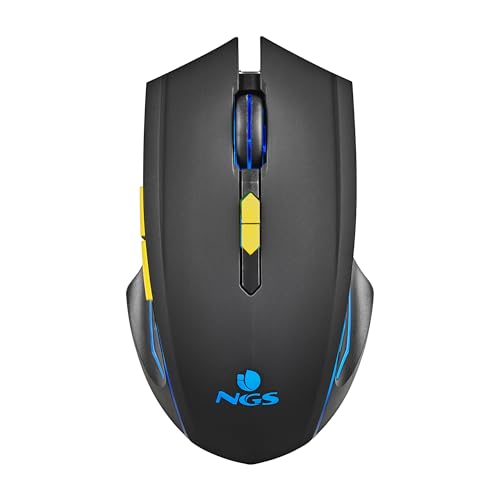 Ngs Gmx-200 - Mouse Da Gioco Wireless Con Illuminazione A Led, 6 Pulsanti, Sensore Ottico Regolabile, Compatibile Con Pc E Laptop/Ps/Xbox/Nintendo Swi