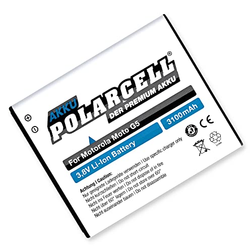 Polarcell Batteria Di Ricambio Per Motorola Moto G5 | Moto G4 Play Moto E3 Moto E4 Sostituisce Batteria Originale Gk40 | 2900 Mah | Celle Selezionate 