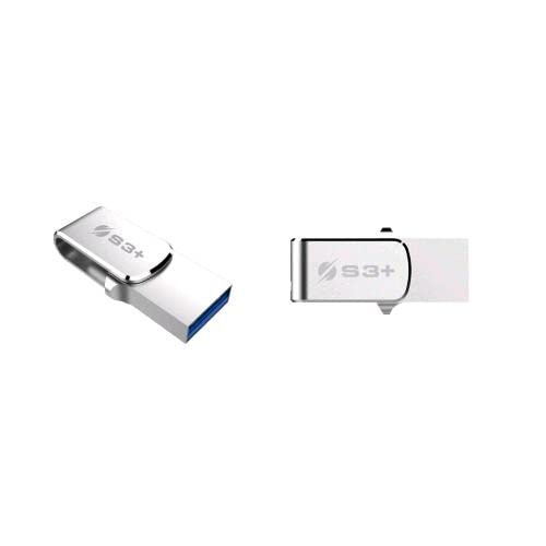 32Gb S3+ Pen Drive Steel Otg Usb 3.1 Gen1 Type A + Type-C