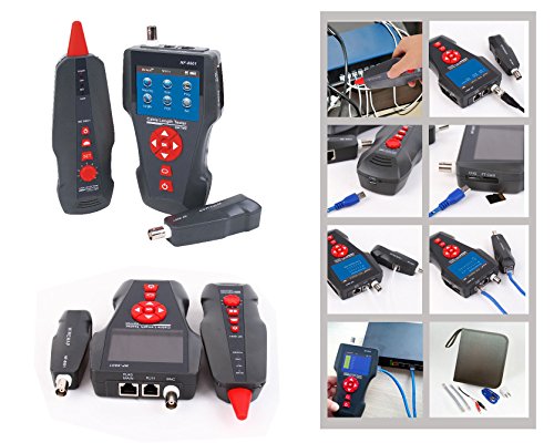Kalea-Informatique Tester Professionale Per Cavi Di Rete Rj45 Rj11 Usb Bnc. Per: Misurazione, Mappatura, Localizzazione, Test Poe E Ping. Registrazion