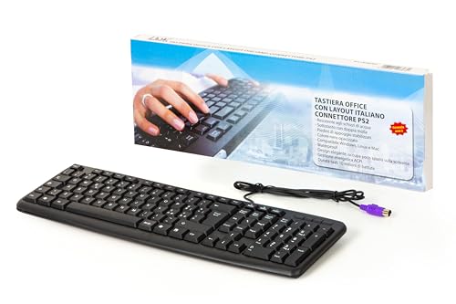 Link Lktast07 - Tastiera Italiana 108 Tasti Colore Nero Connettore Ps2