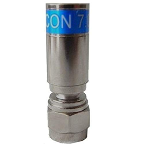 Cabelcon - Connettore Per Cavo Rg6 Da 7 Mm, F 56 Cx3 7.0 Qm Quick Mount, Impermeabile 10 Pezzi