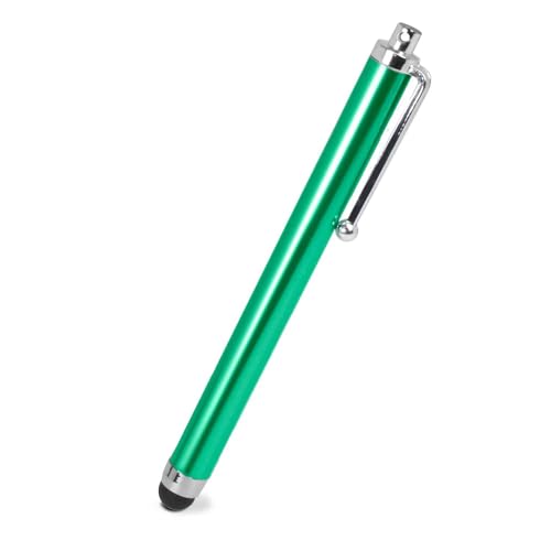 Ociodual Penna Touch Screen, Penna Capacitiva Verde Per Tablet/Ipad/Iphone/Smartphone/Android/Ios, Penna Touch Universale, Punta In Gomma Da 7 Mm