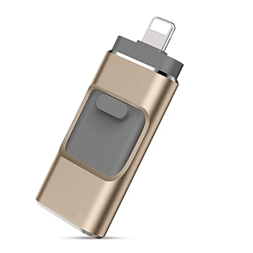 Chiavetta Usb 3.0, Chiavetta Usb 3.0 Per I-Phone I-Pad Da 64 Gb, Adatta Per Qualsiasi Modello Di Pc/Pad/Telefoni Android (Oro)