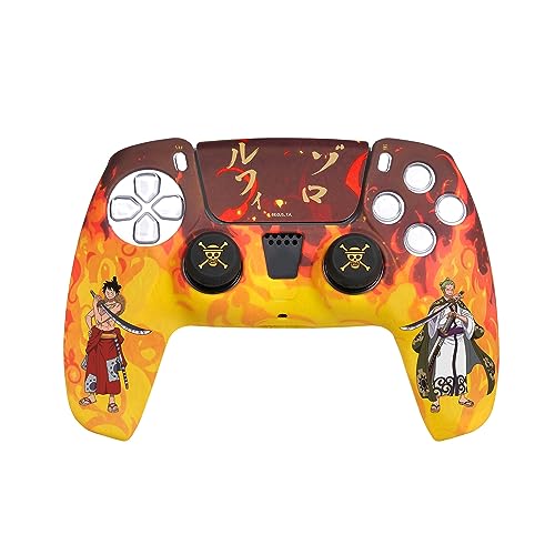Frtec - Combo Pack, Protezione Rigida + Sfida + Adesivo Per Ps5 Dualsense (One Piece)