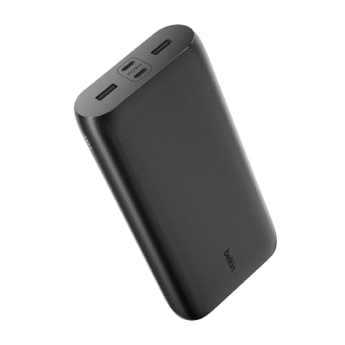 Belkin Boostcharge Power Bank 26K A 4 Porte, Batteria Esterna Con Porte Usb-C/Usb-A, Ricarica Rapida Usb-C Pd, Caricabatteria Portatile Per Iphone 15,