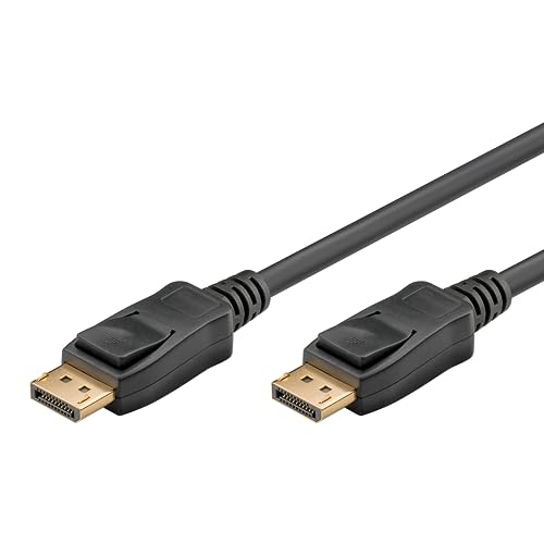 Goobay 64865 - Cavo Displayport 2.1, Risoluzione 8K A 60 Hz, Cavo Di Collegamento Adatto Per Pc Da Gioco, Ps5, Schermato, 5 M