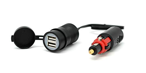 Cliff-Top 3,3 Amp Caricatore Usb Intercambiabile Din & Cigarette Sockets - Estensione Del Cavo