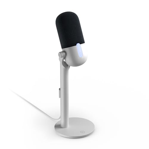 Elgato Wave Neo – Microfono A Condensatore Usb, Funzione Mute, Per Gaming, Streaming, Riunioni, Registrazioni Vocali Su Teams/Zoom/Obs/Twitch/Youtube,