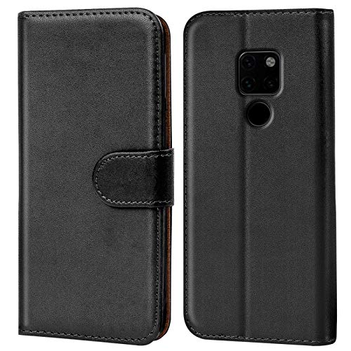 Verco Custodia Per Huawei Mate 20, Case Per Mate 20 Cover Pu Pelle Portafoglio Protettiva, Nero