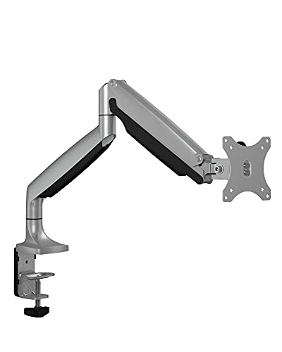 Icy Box Ib-Ms503-T Supporto Da Scrivania Per Monitor Fino A 32 Pollici (81Cm) Vesa, Guida Cavo, Girevole/Inclinabile, Ergonomico