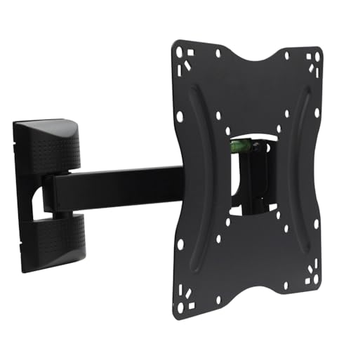 Virsus Supporto Tv Da Parete Da 19 A 42 Pollici, Staffa Con Braccio Girevole Inclinabile Ed Estendibile, Base Tv Universale, Vesa 100X100Mm, 200X100Mm
