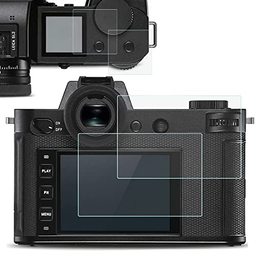 Sl2 Top+Proteggi Schermo Lcd Per Leica Sl2 Sl2 Fotocamera Digitale, Fire Rock Ultra-Clear 9H Durezza Temperata Copertura Per Leica Sl2-4Packs