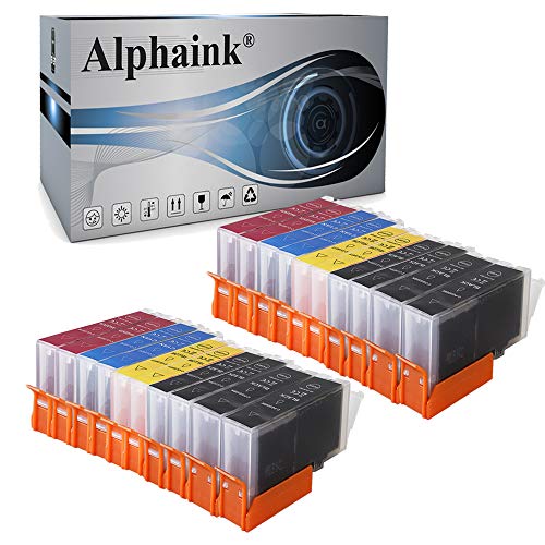 Alphaink 20 Cartucce Compatibili Con Canon Pgi-5Bk Cli-8 Per Canon Pixma Ip4300 Mp500 Mp800 Mp830 Ix4000 Ip6700D Ip3300 Ip5100 Ip5200 Mp960 Mp600(4Pgi