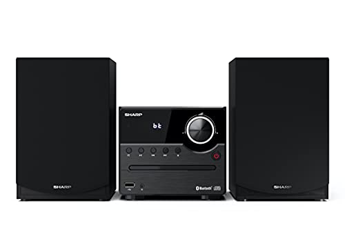 Sharp Xl-B512 (Bk) - Sistema Audio Stereo (45 Watt, Radio Con Sintonizzatore Fm, Bluetooth), Colore: Nero