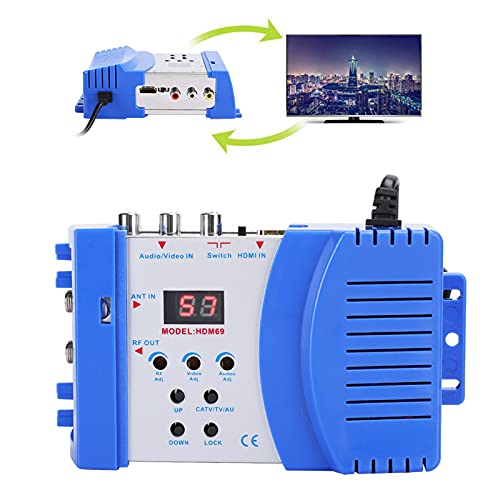 Modulatore Rf Hdmi, Convertitore Digitale Da Av A Rf Hdm69 Modulatore Portatile Standard Vhf Uhf Pal Per Livello Di Uscita Regolabile Ue 100‑240 V