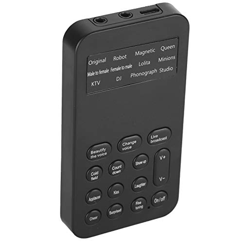 Mini Cambiatore Di Suono Universale Maschio A Femmina Cambiatore Suono Gioco Trasmissione In Diretta Microfono Palmare Cambiatore Di Voce Telefono Com