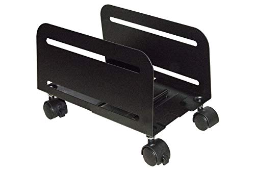 Link Lksupf Carrellino Regolabile Da Cm 11.9 A Cm 20.9 Per Pc O Distruggidocumenti Colore Nero In Metallo Con Ruote
