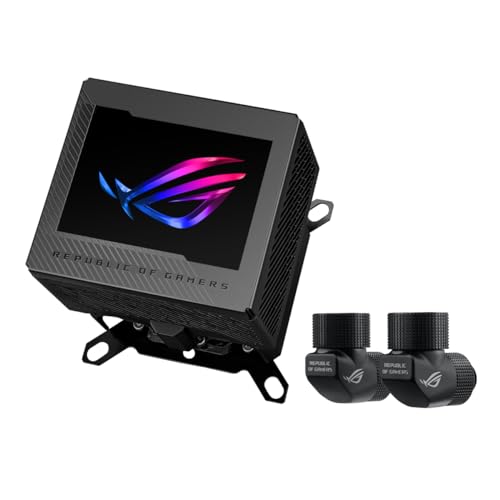 Asus Rog Ryujin Iii Wb - Blocco Acqua Per Cpu Lcd (Asetek Con 178 Alette Di Raffreddamento E Piastra Di Raffreddamento In Lega Di Rame, Schermo Lcd Da