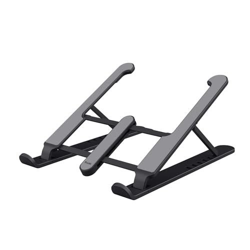 Trust Primo Supporto Pc Portatile Pieghevole Ergonomico, Laptop Stand 16 Pollici, Rialzo Con Struttura Regolabile In 6 Fasi, Porta Pc Per Laptop Table