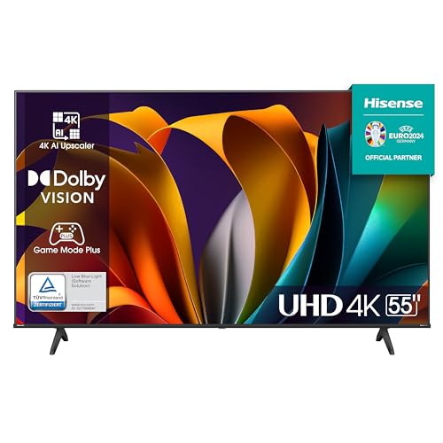Hisense Tv 55" 4K Ultra Hd 55A6N, Smart Tv Vidaa U7, Dolby Vision, Hdr 10+, Dts Virtual:X, Game Mode, Alexa Built-In, Vidaa Voice, Tuner Dvb-T2/S2 Hev