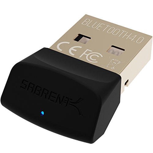 Sabrent Micro Adattatore Usb Bluetooth 4.0 Per Pc | V4.0 Classe 2 Con Tecnologia A Basso Consumo Energetico. (Bluetooth Standard E Compatibile Con Cuf