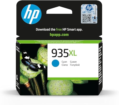 Hp 935Xl Ciano, C2P24Ae, Cartuccia Originale Hp Da 825 Pagine, Ad Alta Capacità, Compatibile Con Stampanti Hp Officejet 6820; Officejet Pro 6230 E 683