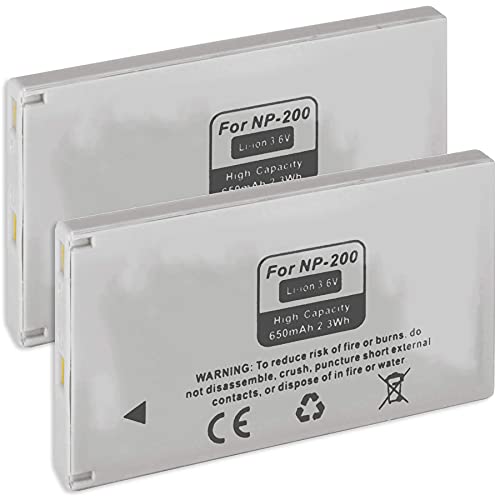 2X Batterie Np-200 Per Minolta Dimage X, Xi, Xg, Xt, Xt Biz, Dimage Z