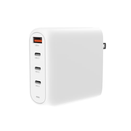 Creative 100 W Gan Charger 4-Port Usb Gan Charger Wall Con Pps, Pd 3.0, E Qc 4.0+ Per Telefoni E Computer Portatili, Una Presa Ca Ue Intercambiabile I