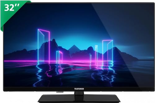 Telefunken Te32750S38Yxd - Tv 32 Pollici, Led, Hd, Dvb-T2, H.265 / Hevc, Nero