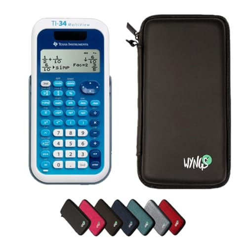 Calcuso Pacchetto Base Negro Con Calcolatrice Ti-34 Multiview