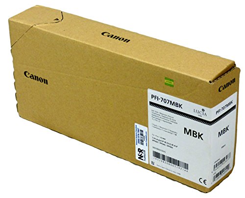 Canon Pfi-707Mbk - Cartuccia Di Inchiostro Per Stampanti (Nero Opaco, Imageprograf Ipf830 Imageprograf Ipf840 Imageprograf Ipf850)