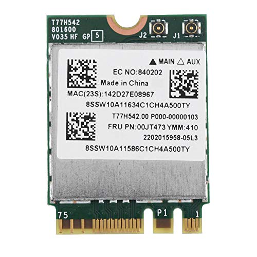 Scheda Wifi, Dual Band 433Mpbs Network Ngff M2 Wireless Wifi Card 802.11Ac Scheda Di Rete Wireless Per Lenovo.