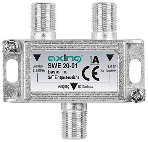 Axing Swe 20-01 Miscelatore Combinatore Diplexer Per Segnale Tv Satellitare E Digitale Terrestre