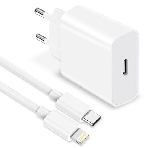 Caricatore Iphone, 25W Caricatore Usb C Con 2M Cavo Iphone Ricarica Rapida Per Apple Iphone 14 Pro Max/13/12/11/Xs, Presa Caricabatterie Iphone Veloce