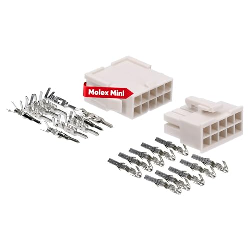 Molex Mini-Fit Jr. Set Di Connettori 10 Poli Per Componenti Pc Kali-2410 I Qualità Industriale Dal Rivenditore Tedesco