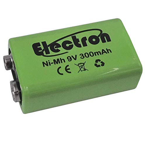 Pila Batteria Ricaricabile Ni-Mh 9V 300Mah 9 Volt Nimh Accumulatore Battery
